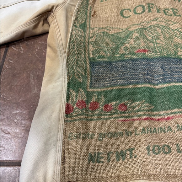 Vintage Carhartt upcycled with burlap coffee sack - Picture 10 of 11